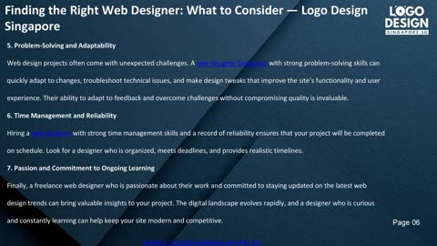 Finding the Right Web Designer: What to Consider — Logo Design Singapore