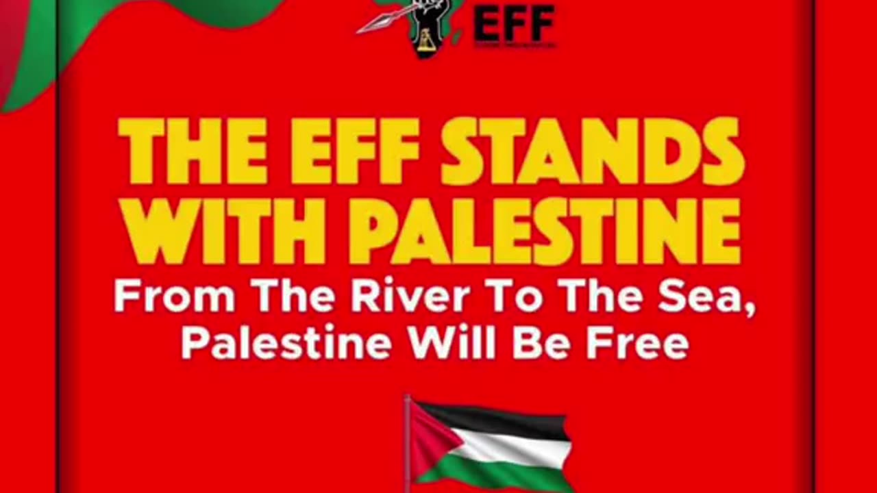 EFF SOUTH AFRICA STANDS WITH PALESTINE