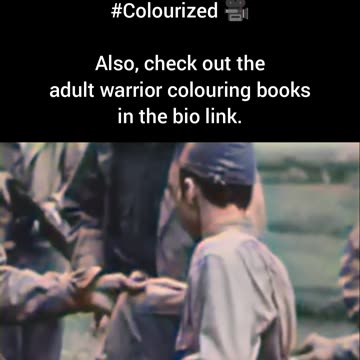 A Japanese soldier peacefullysurrenders to US Marines butwhat is he hiding 😳🇯🇵🇺🇸#Colourized