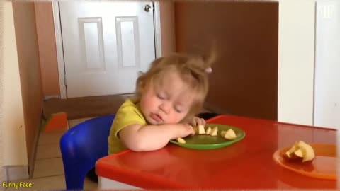 Cute funny baby falling asleep | Cute Baby Funny Moments | cute baby laughs