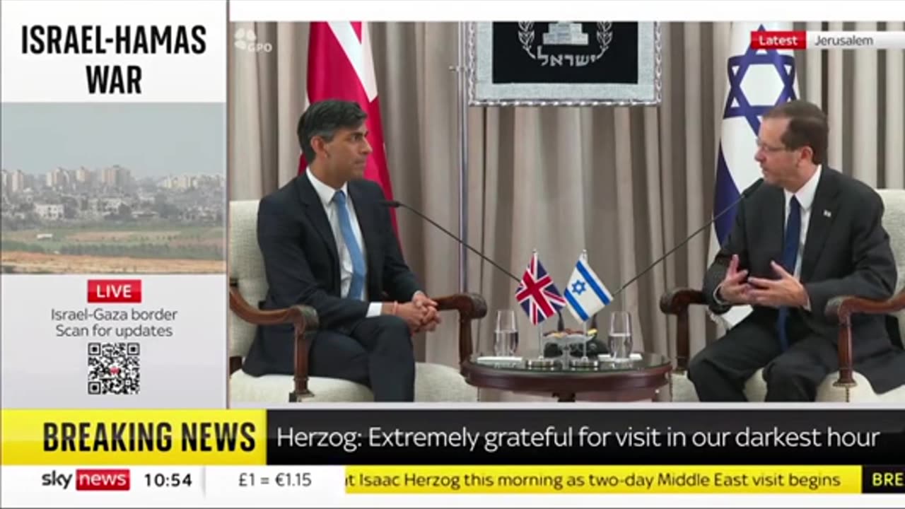 ISRAEL PRESIDENT ASKING HIS PUPPET RISHI SUNAK TO FORCE BBC TO FAVOR ITS PROPAGANDA