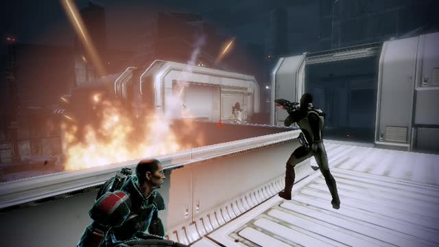 Tali Guiding Commander Shepard Crew : In First Mission With Cerberus Mass Effect 2 Mod Game-play