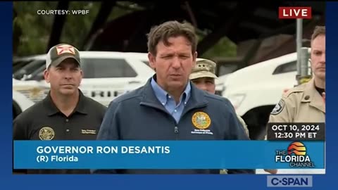 Florida Governor Ron DeSantis Provides Update on Hurricane Milton Response