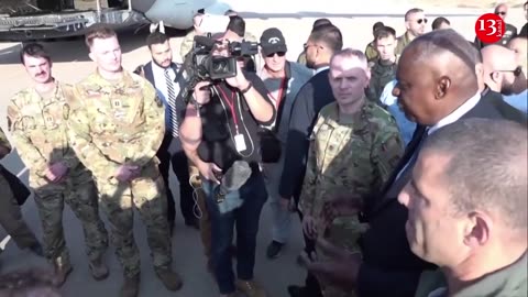 Austin meets with troops in Israel, oversees delivery of supplies