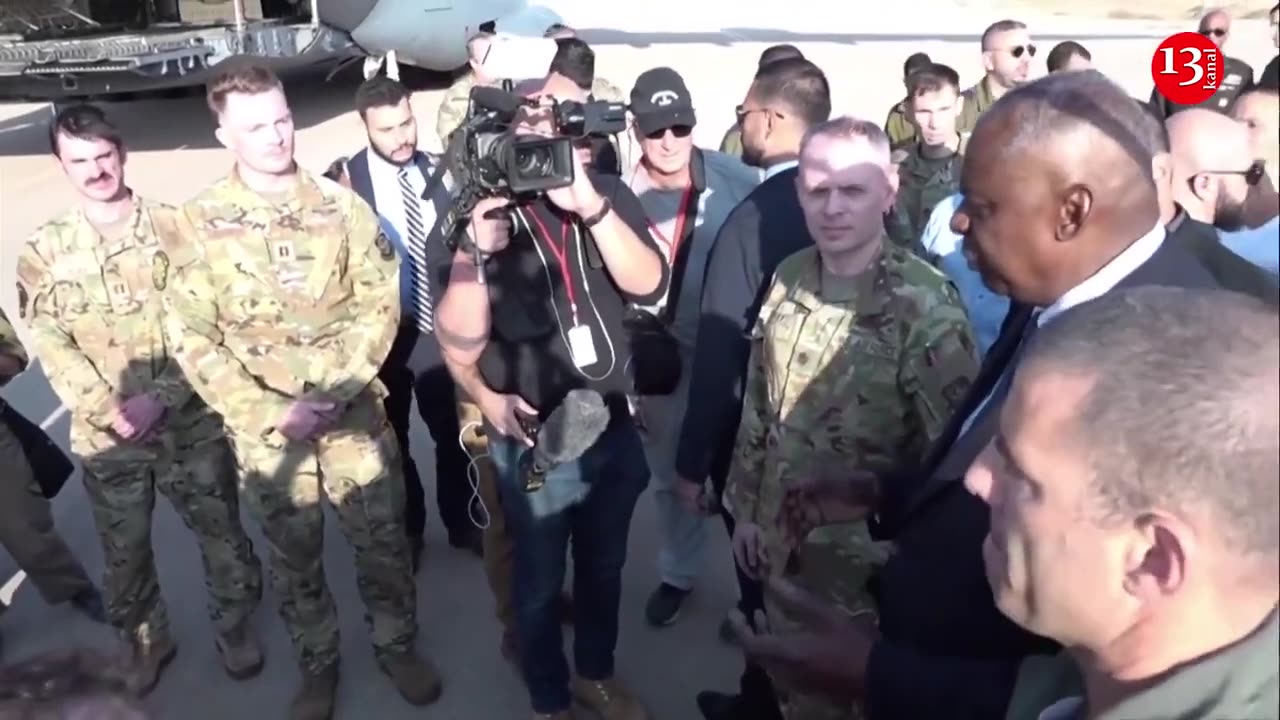 Austin meets with troops in Israel, oversees delivery of supplies