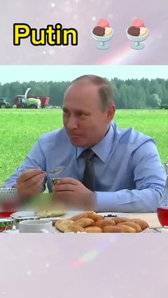 Putin eating ice cream like Joey