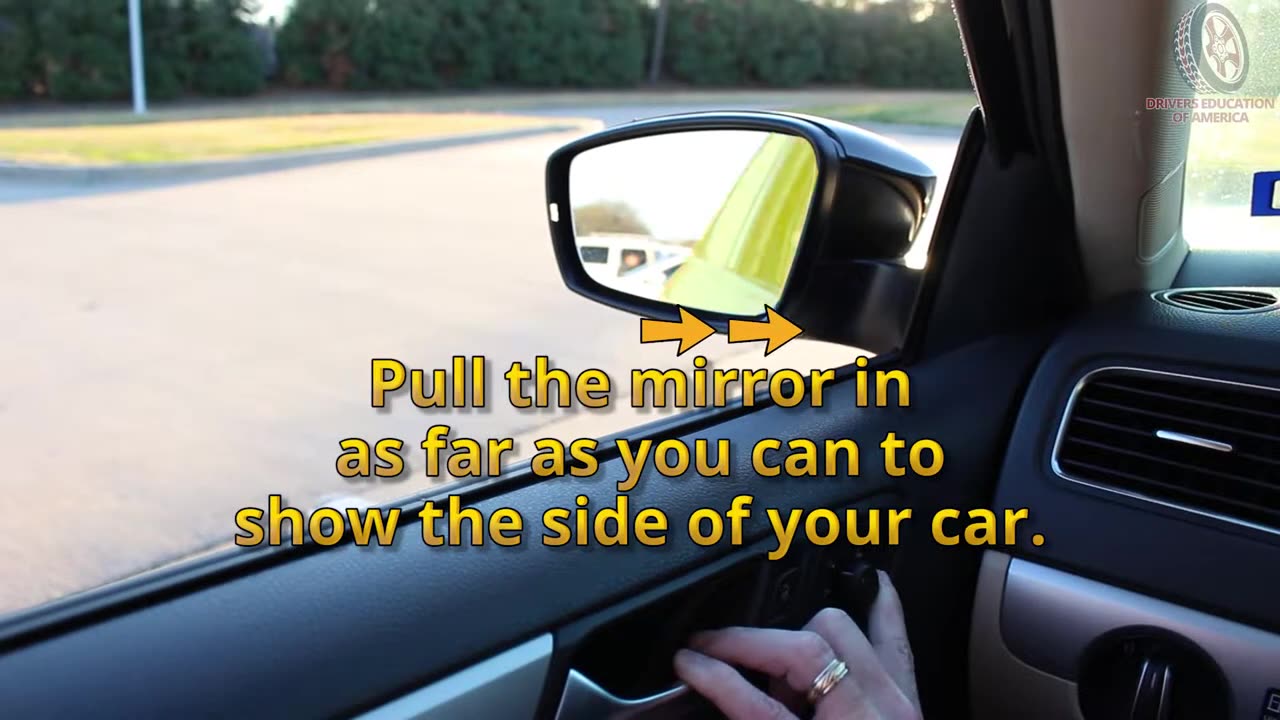 How To Adjust Your Side Mirrors - Traditional Method - Online Drivers Ed Illinois, Ohio, Texas