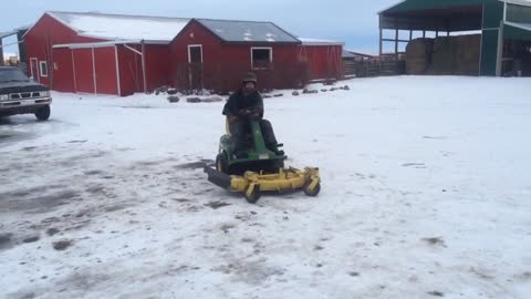 James, I said the BLOWER, not the mower!