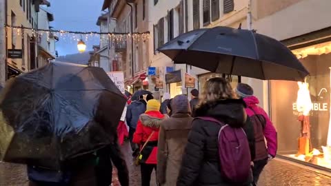 Manifestation Annecy le 04 12 2021