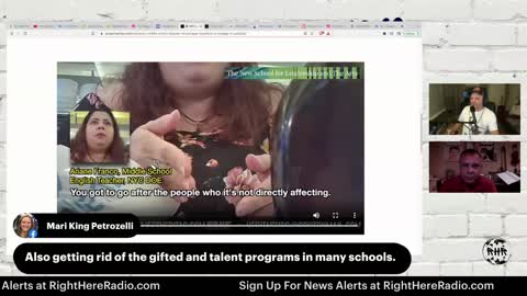 RHR Live Short: Project Veritas Exposes NYC Teacher Teaching Children Political Violence