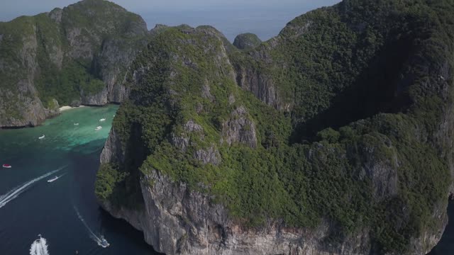 rock mountain asia panorama waters landscape
