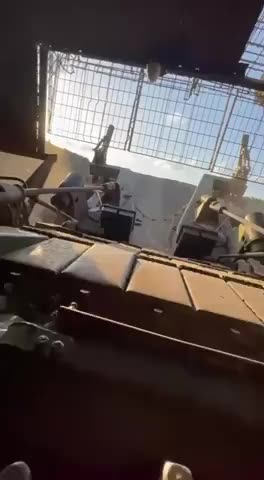 First person footage of Turtle Tank driving