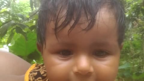 Bengali 6 month years girl smiling 6 minuts