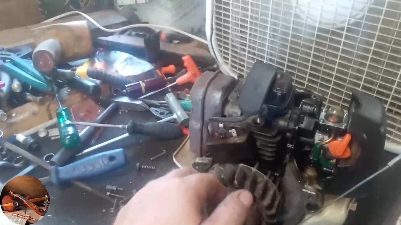 stihl fs110 trimmer repaird and running