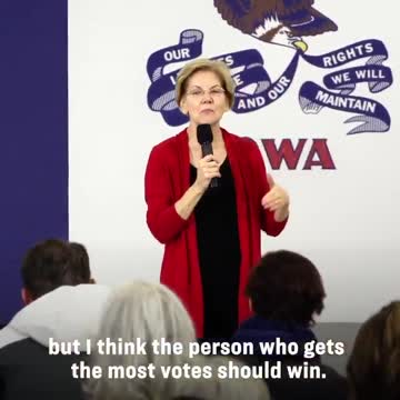 Warren Wants 'To Get Rid Of' The Electoral College [WATCH]
