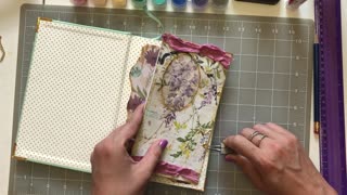 Cover and 1st Page of Lined Journal (from Lovely Lavender Wishes)