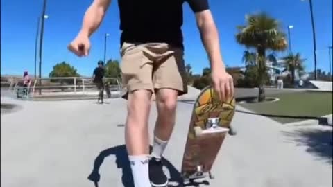 fall on skateboard