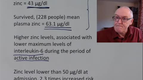 Dr. John Campbell discusses the importance of zinc in defense of covid-19 SARS2.