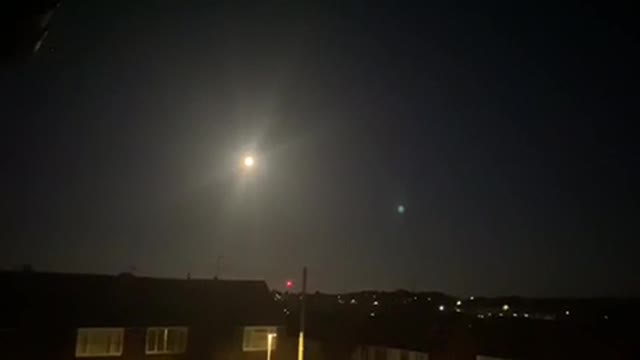 Full moon in Brighton at 3:00 am