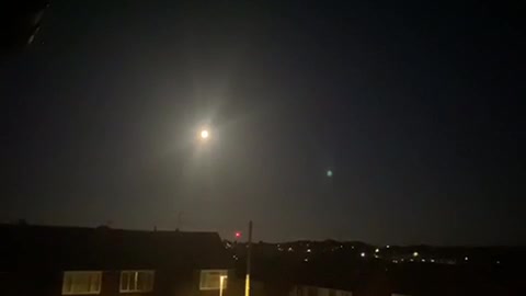 Full moon in Brighton at 3:00 am