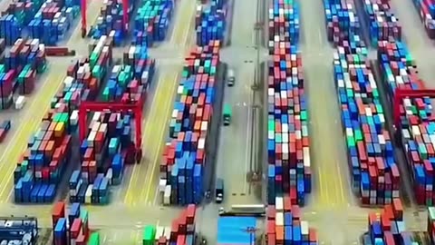 See the world's largest automated cargo terminal in China...