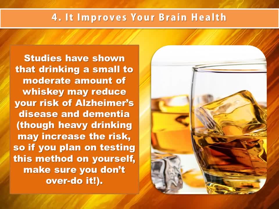 Health Benefits Of Whiskey