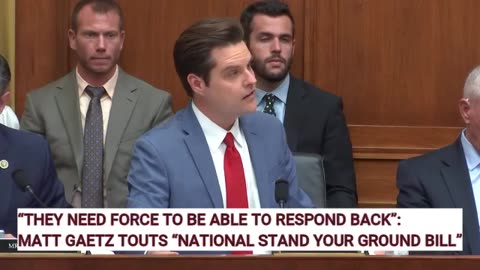 Gaetz Stands Up for Self-Defence Rights of Americans in Powerful Speech