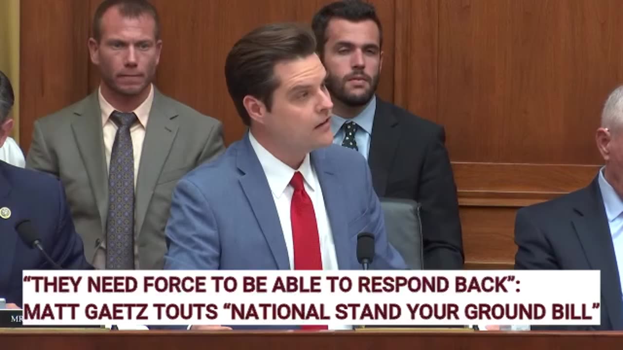 Gaetz Stands Up for Self-Defence Rights of Americans in Powerful Speech