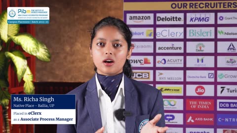 � Batch 2023-25 Placements - Ms. Richa Singh at eClerx �
