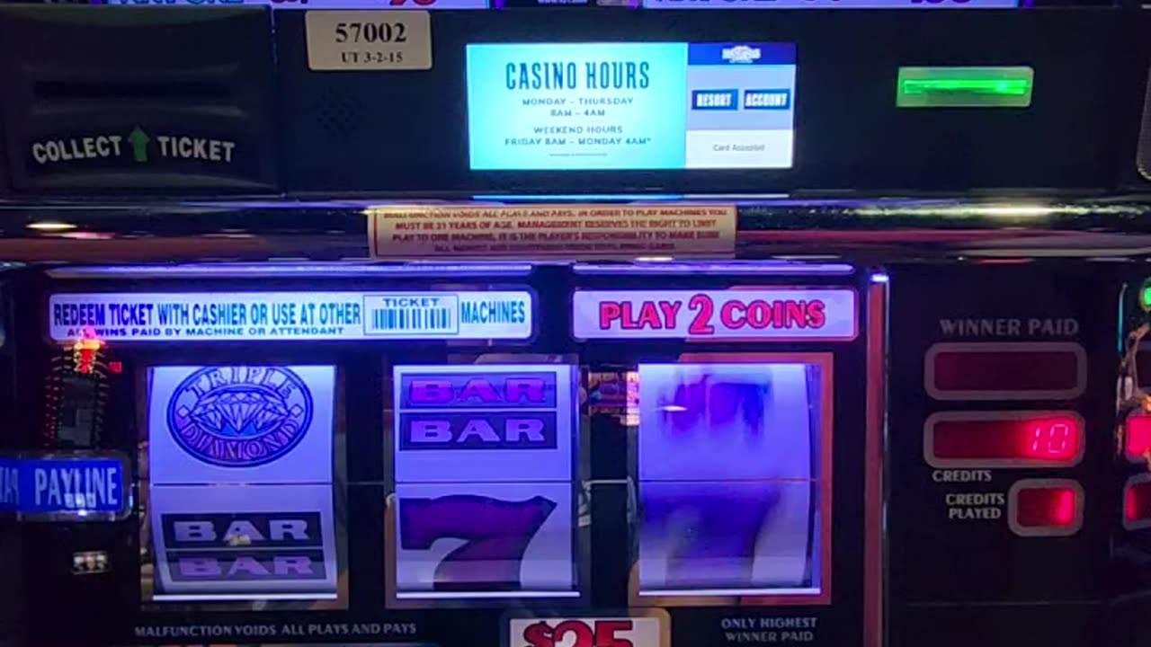 $25 a spin Triple Double Diamond