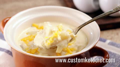 Keto Microwave Asparagus and Cheese Soup