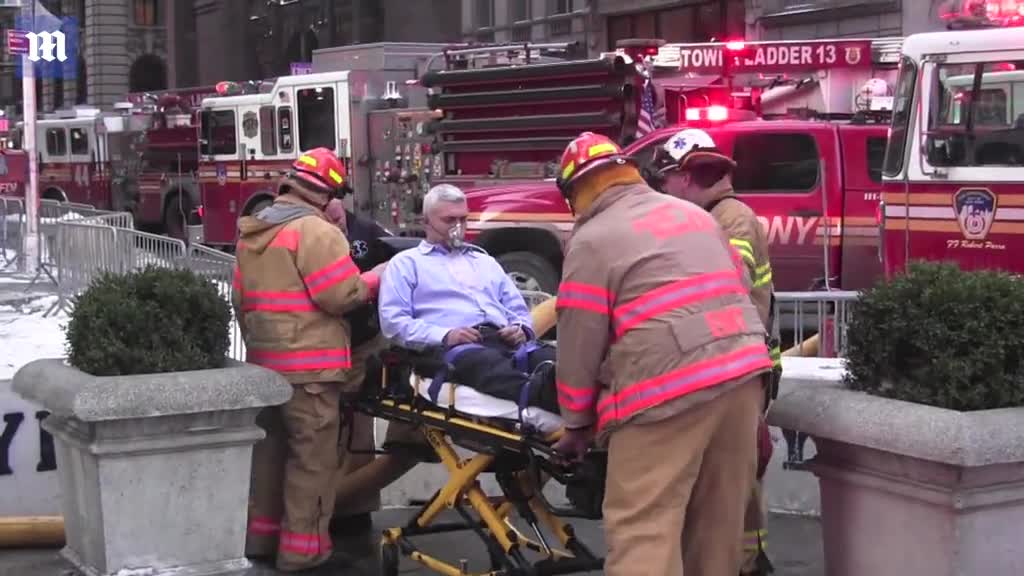 Fire erupts at Trump Tower
