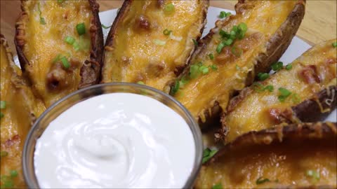 Bacon Cheddar Potato Skins