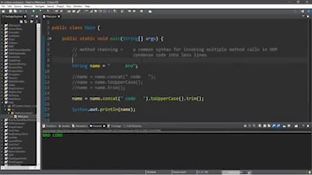 Java method chaining 1