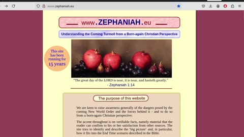 End Times Resource - http://www.zephaniah.eu