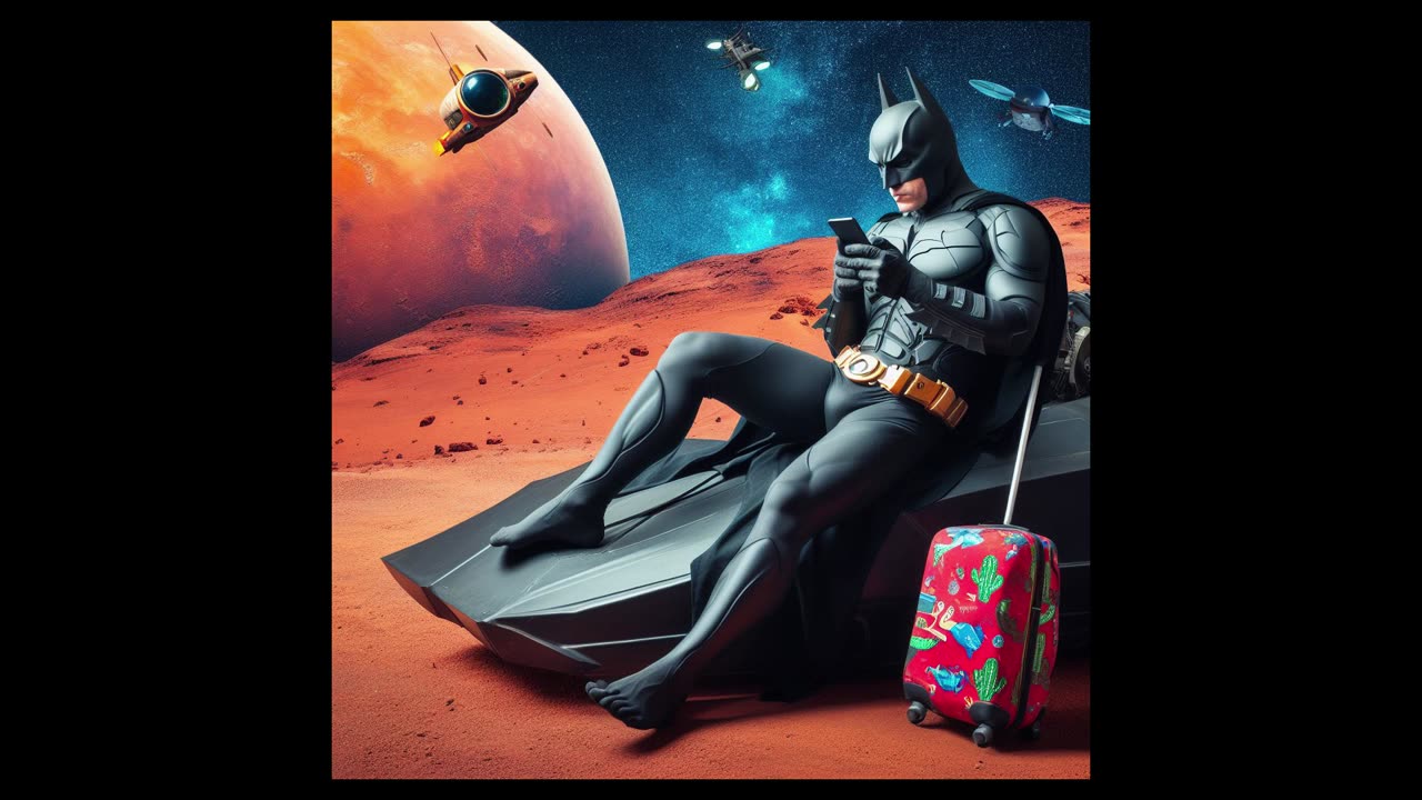 Batman goes on vacation to Mars