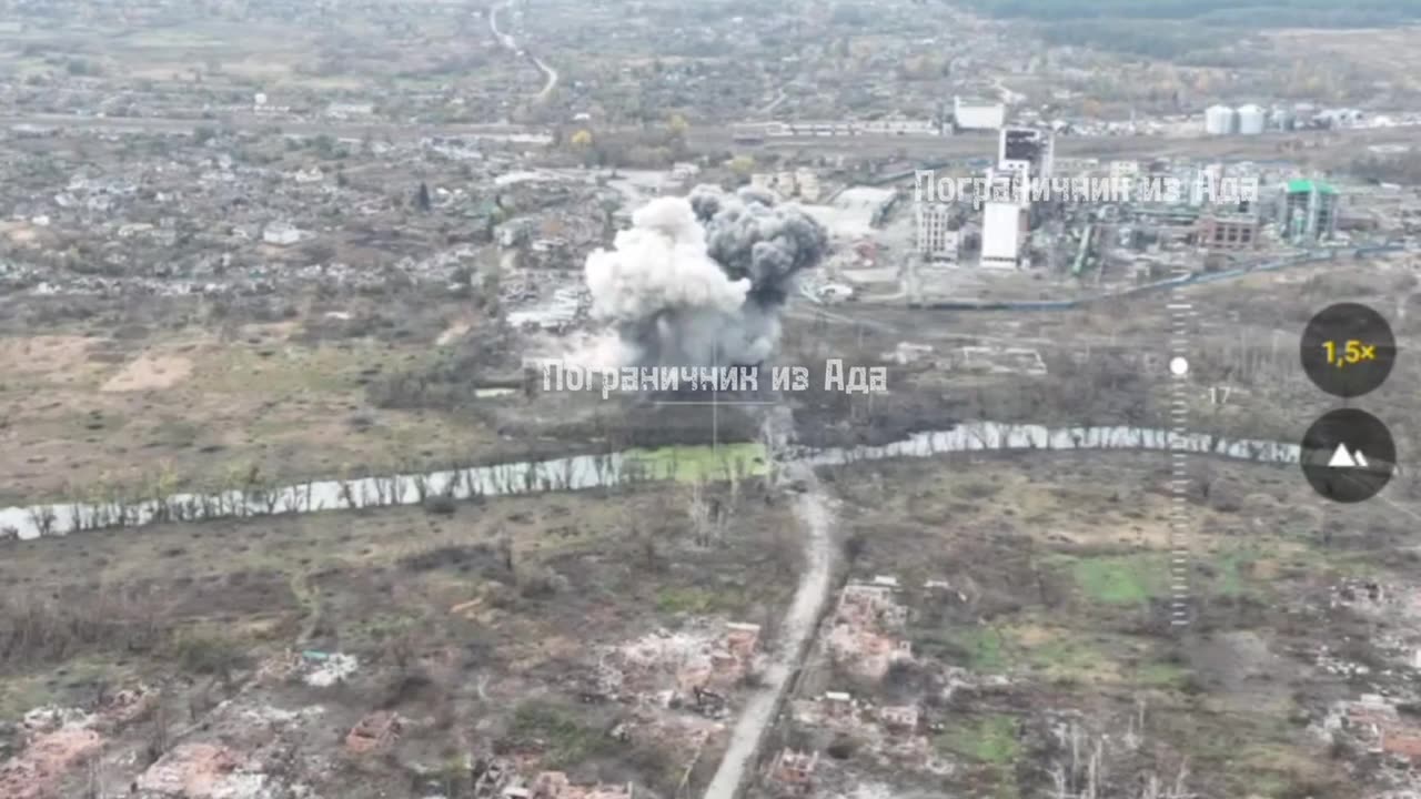 The Russian Air Force struck with FAB-3000 and ODAB-1500 aerial bombs. 1