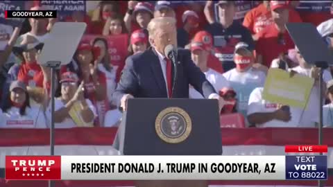 Trump Arizona. A vote for Biden is a vote for extended lockdowns.