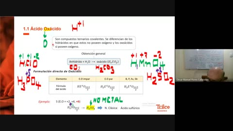 TRILCE SEMESTRAL 2021 | SEMANA 06 | QUÍMICA: Nomenclatura Inorgánica II