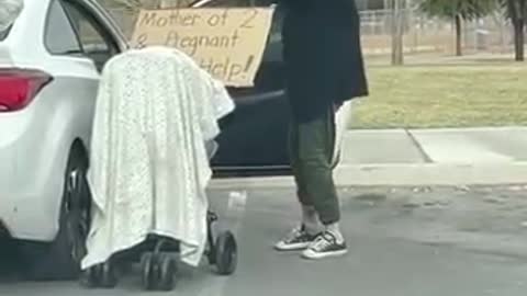 The pregnant woman