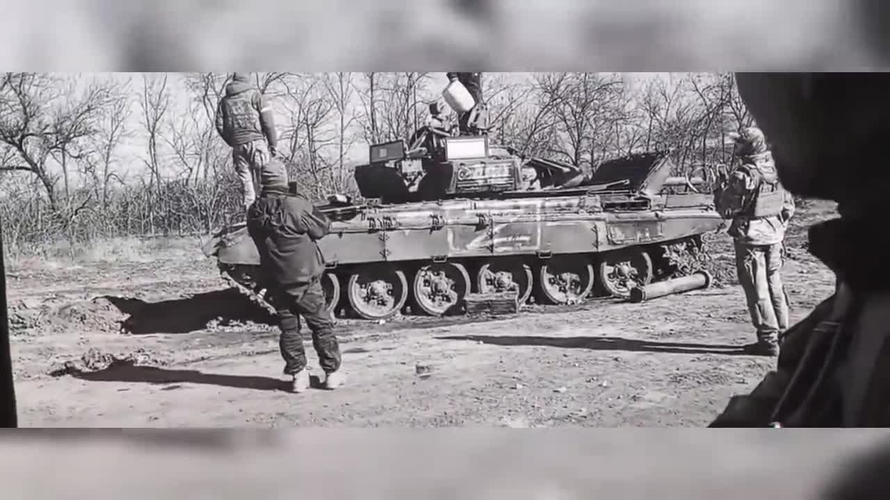 Russian tank destroyed