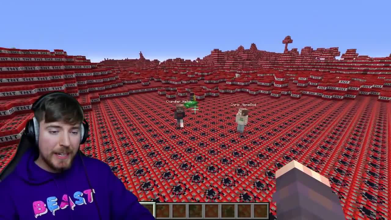 Minecraft Largest Explosion bomb