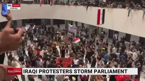 Hundreds of protesters storm Iraq parliament