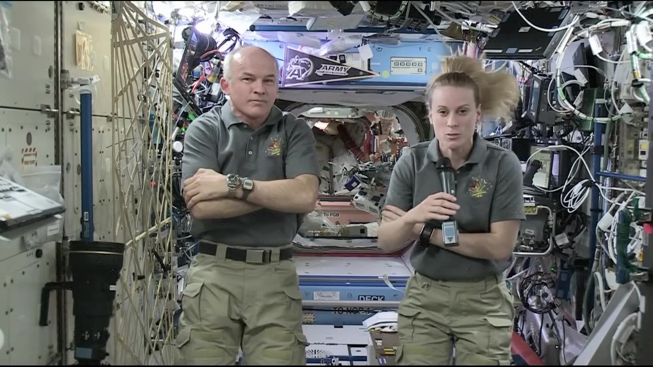 Space Station Crew Discusses Life in Space and Research with ABC News