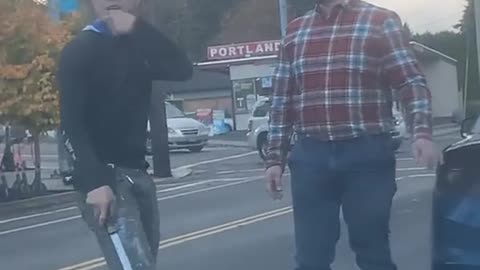 Man Brings Katana to Gun Fight During Road Rage Incident