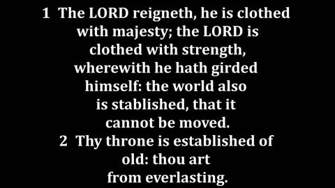 Psalms 93 King James version