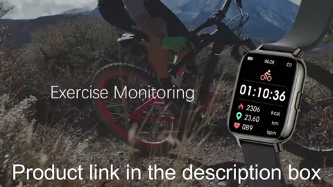 Smart Watch, 1.69" Touch Screen Fitness Tracker and Heart Rate Monitor Sleep Quality Tracker