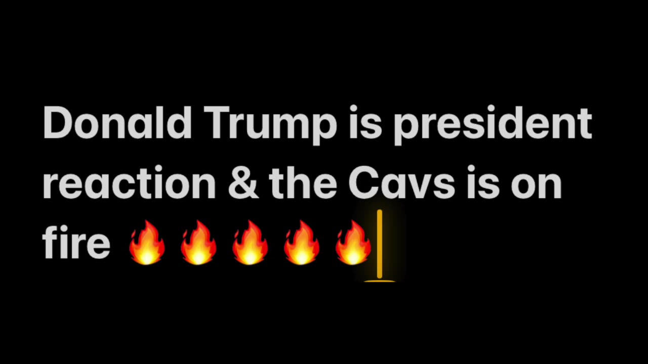 Donald Trump is president reaction & the Cavs is on fire