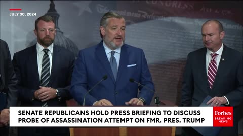 Breaking GOP Senators Speech Catastrophic Failure Secret Service, FBI Over Trump Assassination Attempt
