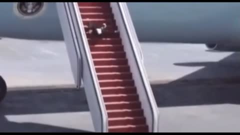 Joe Biden Falls Down Stairs